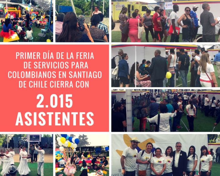 feria de servicios para colombianos en chile
