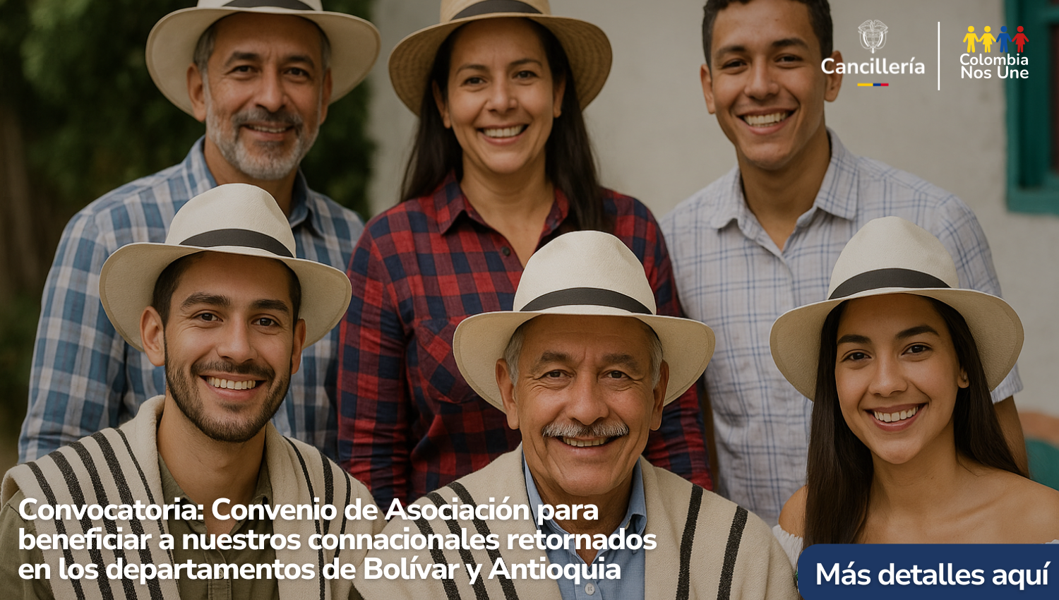 Convenio Retorno Bolívar y Antioquia