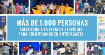 Cierre de la primera Feria de Servicios para colombianos en Antofagasta