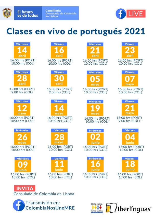 Clases de portugués para colombianos