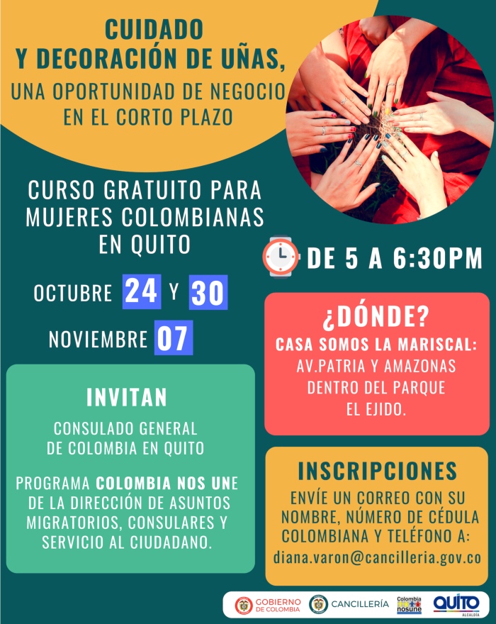 Taller para mujeres colombianas en Quito